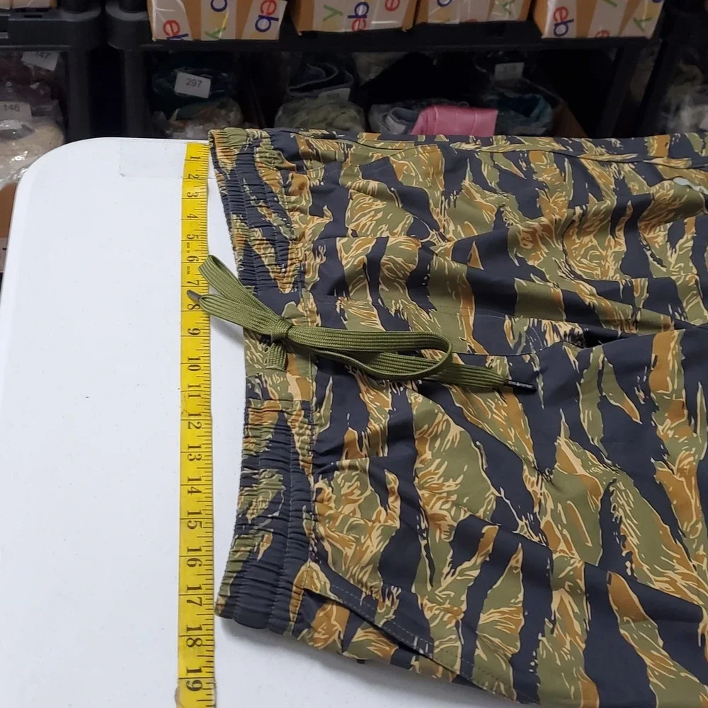 Zero Foxtrot Mens Pull On Drawstring 10 In Inseam Shorts Size XXL Camo Athletic